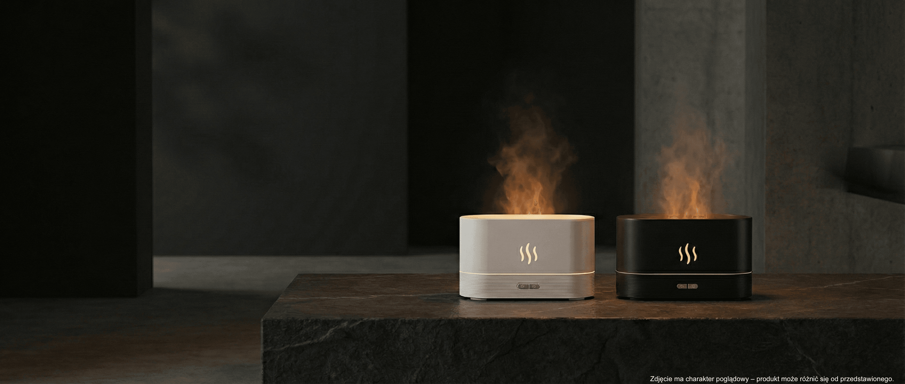 Dyfuzor Flame – aromaterapia z efektem płomienia LED