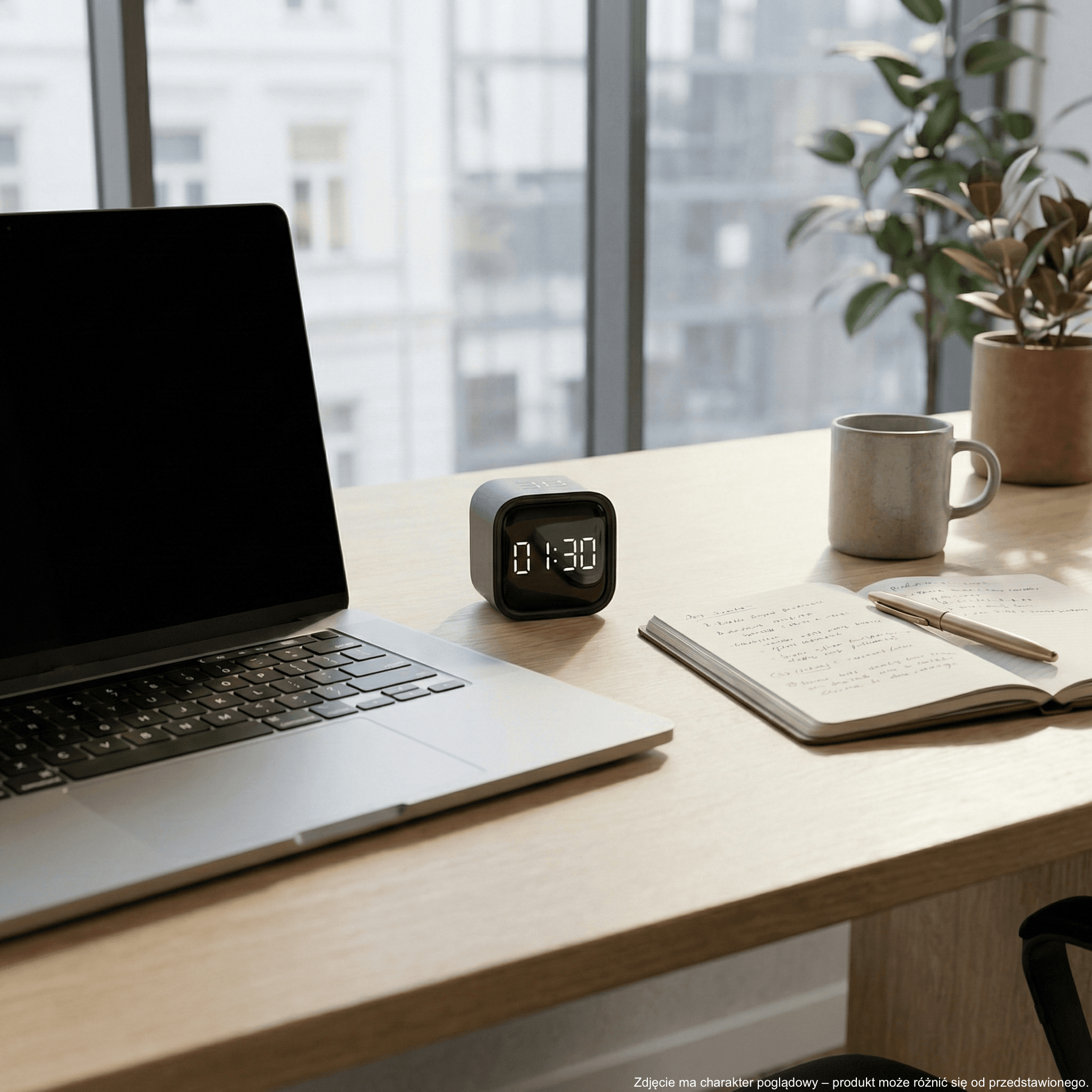 Timer Pomodoro grawitacyjny LED – kostka do pracy i nauki