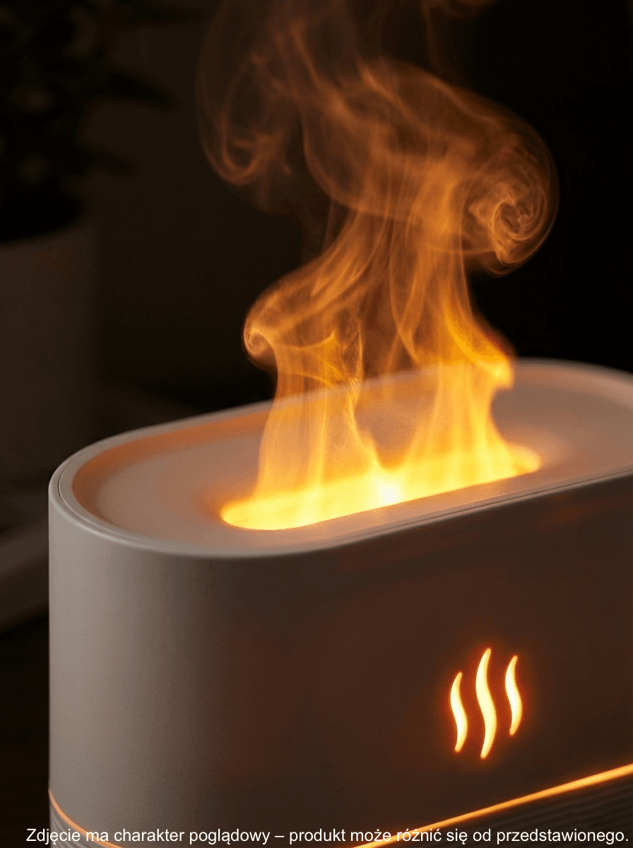 Dyfuzor Flame – aromaterapia z efektem płomienia LED