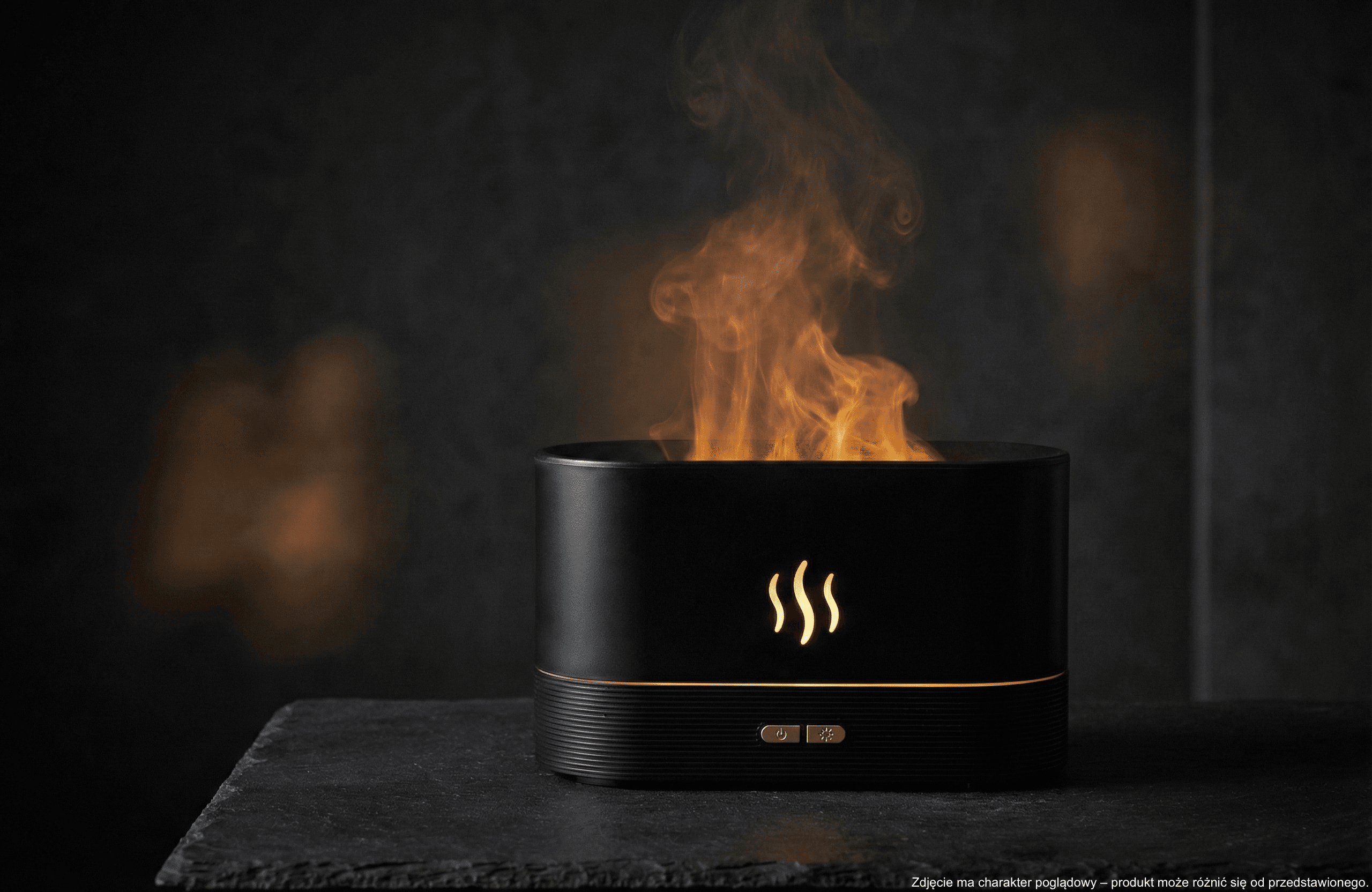 Dyfuzor Flame – aromaterapia z efektem płomienia LED